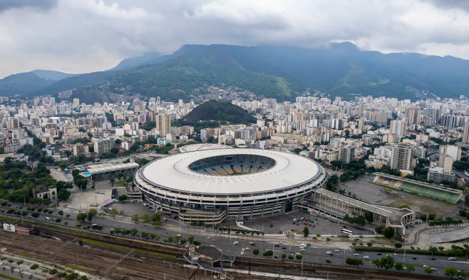 Estádio do Maracanã preparado para receber partida de futebol