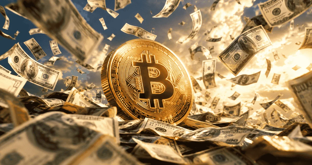 Gráfico com cotações de bitcoin e outras criptomoedas em movimento de recuperação