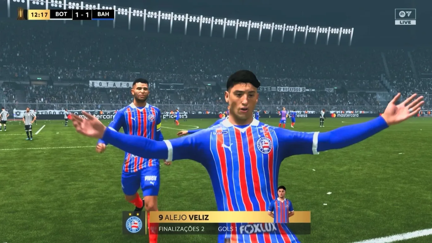 O Bahia é um dos times com elenco original em EA FC 27