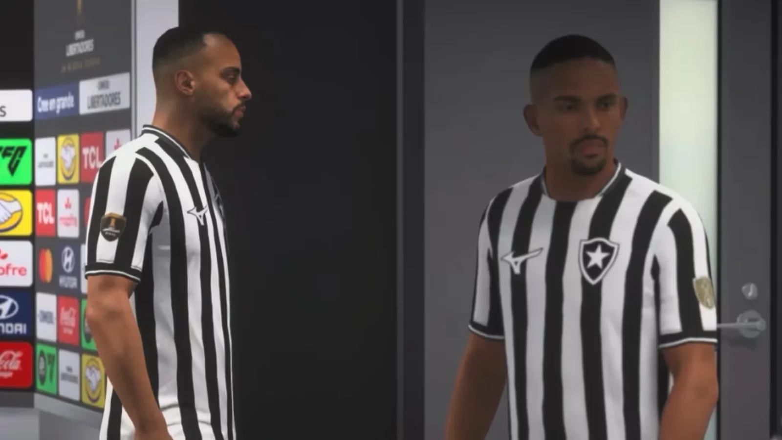 Interface de seleção de times em EA FC 27 mostrando opções de competições e clubes brasileiros
