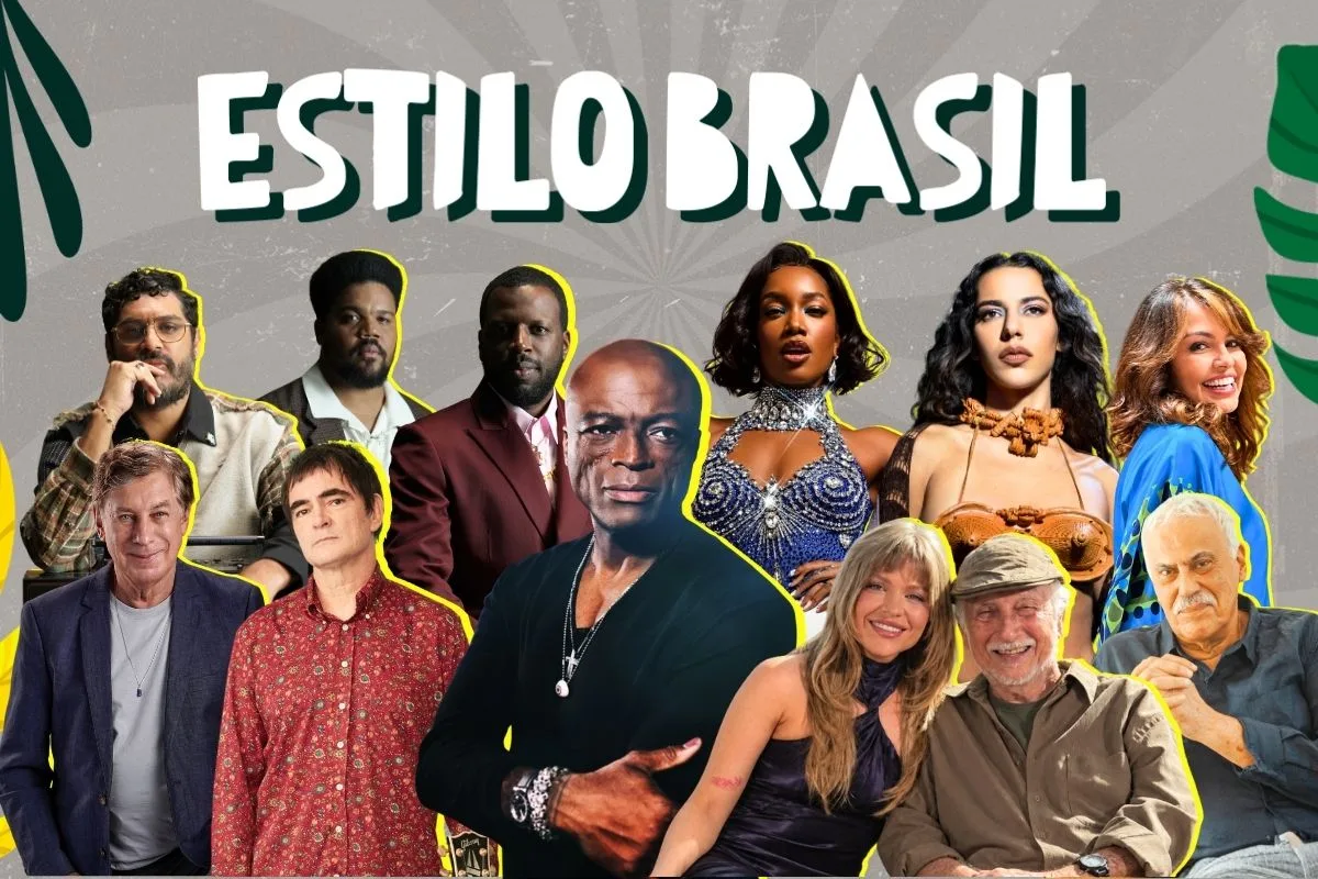 Público em frente a palco iluminado durante festival de música