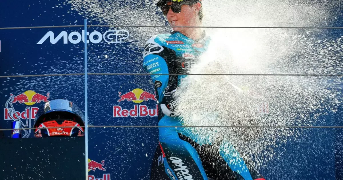 Pista de corrida em Mandalika durante prova de motovelocidade da Moto3