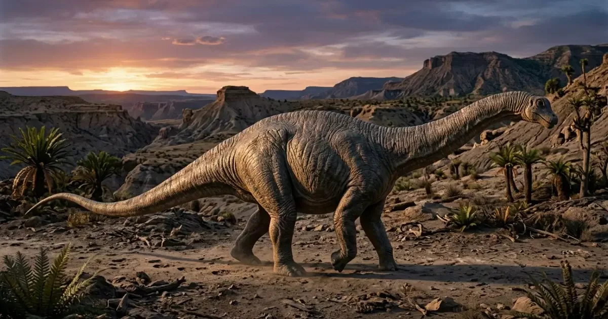 Vértebras caudais de dinossauro saurópode encontradas durante escavação paleontológica