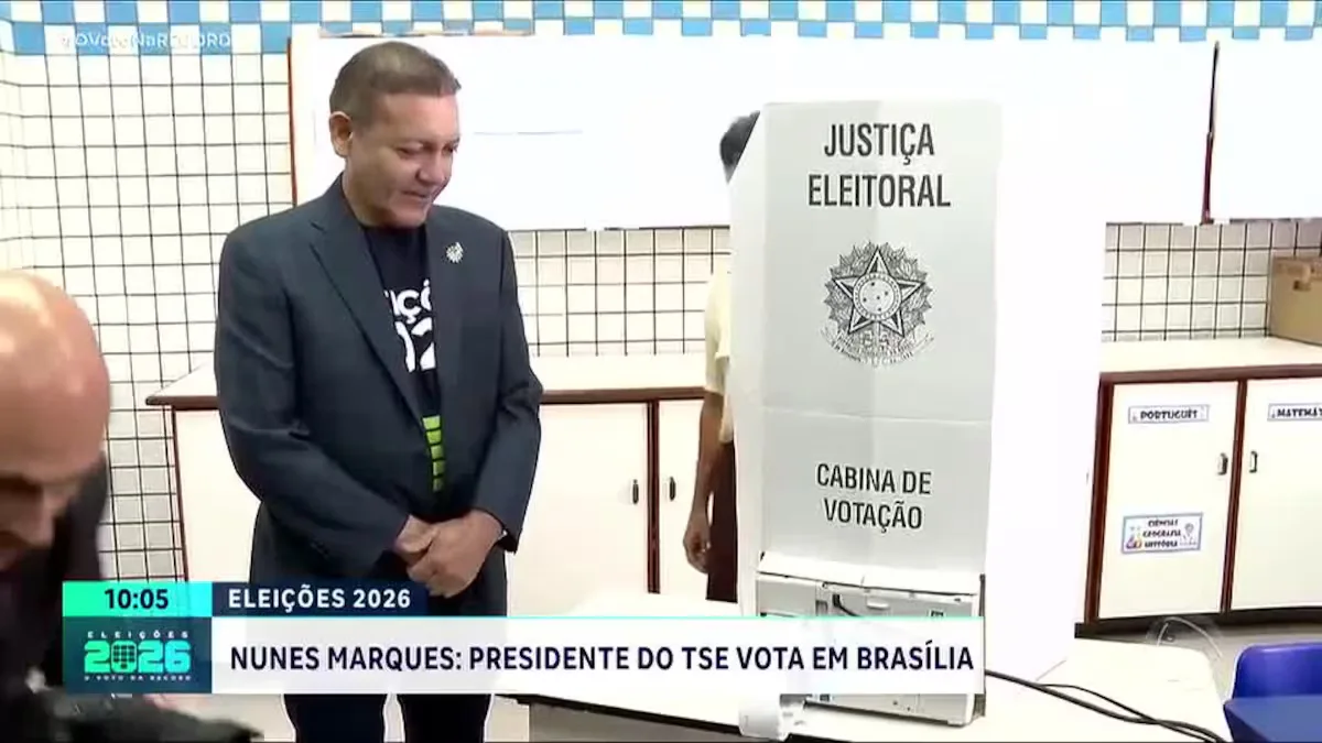 Seções de votação durante o primeiro turno das eleições de 2026