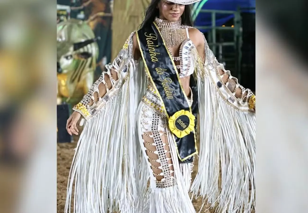 Jovem mulher identificada como Rainha de Rodeio de Almas que faleceu após ser atingida por descarga elétrica